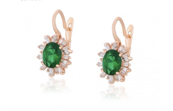 Vintage Circonita Verde, Lamiando 14k